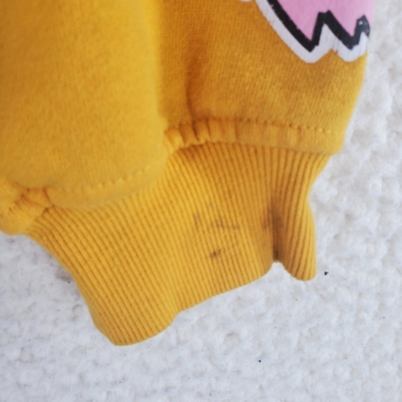 Vtg Pac Man Hoodie Sweatshirt Mens S Gold Japanese Characters Graphics Fleece - Picture 8 of 14